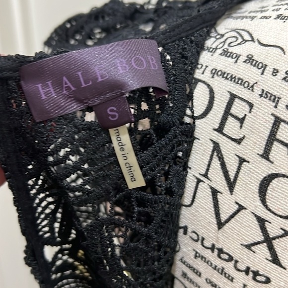 HALE BOB Black Lace Trim Short Sleeved
Bodycon Dress (S) NWT - Picture 14 of 17